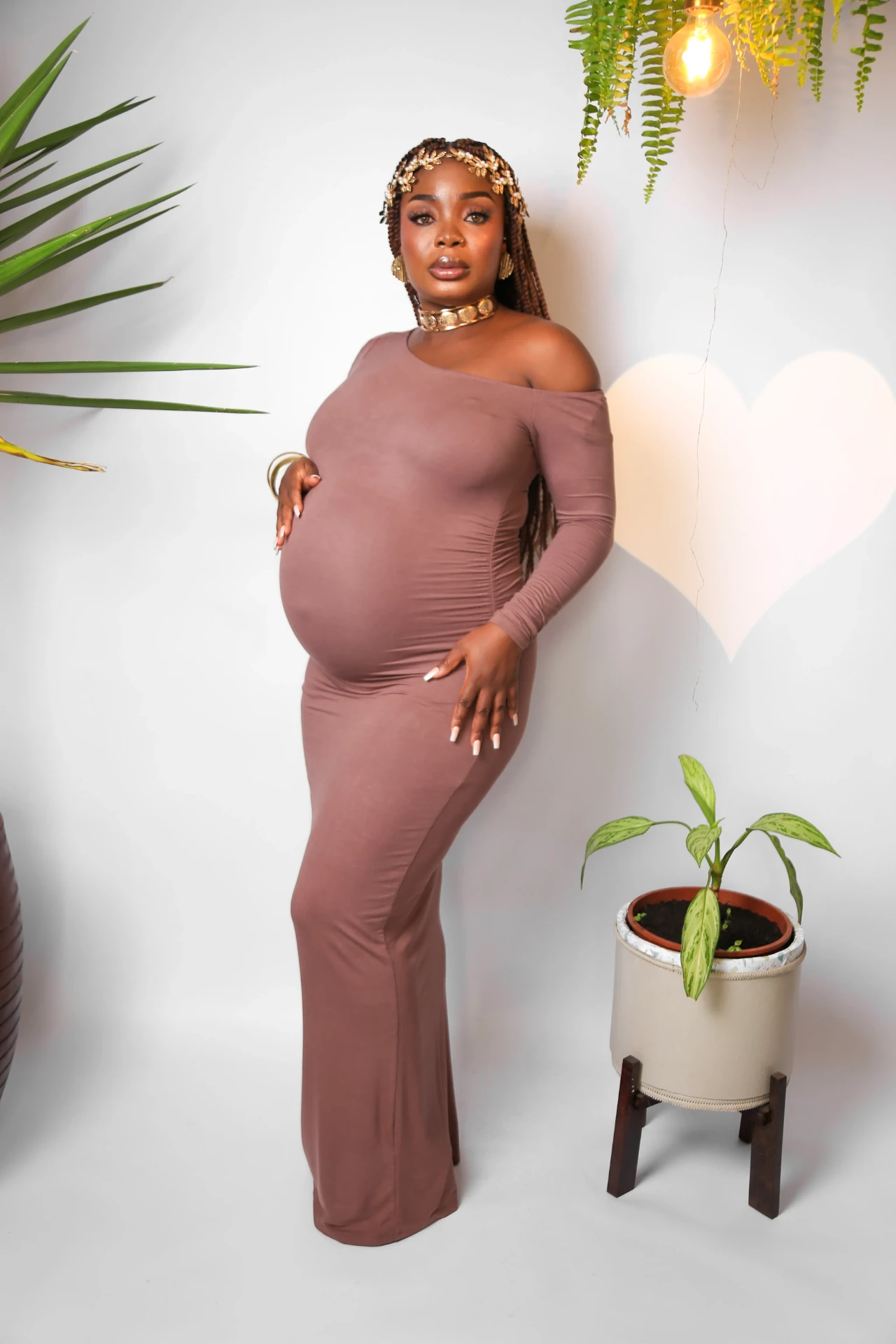 Uchola Gladys — Ensaio gestante, fotografada por Leo Garcia